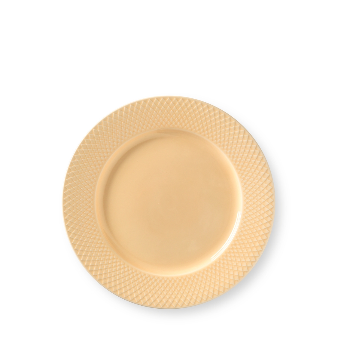 LYNGBY Rhombe color middagstallerken Ø27 cm - sand
