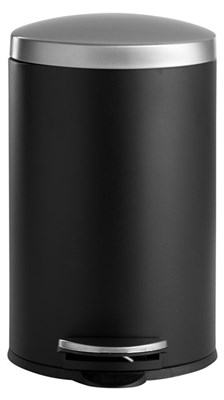 DAY Pedalspand m. softclose 12 liter - sort/stål