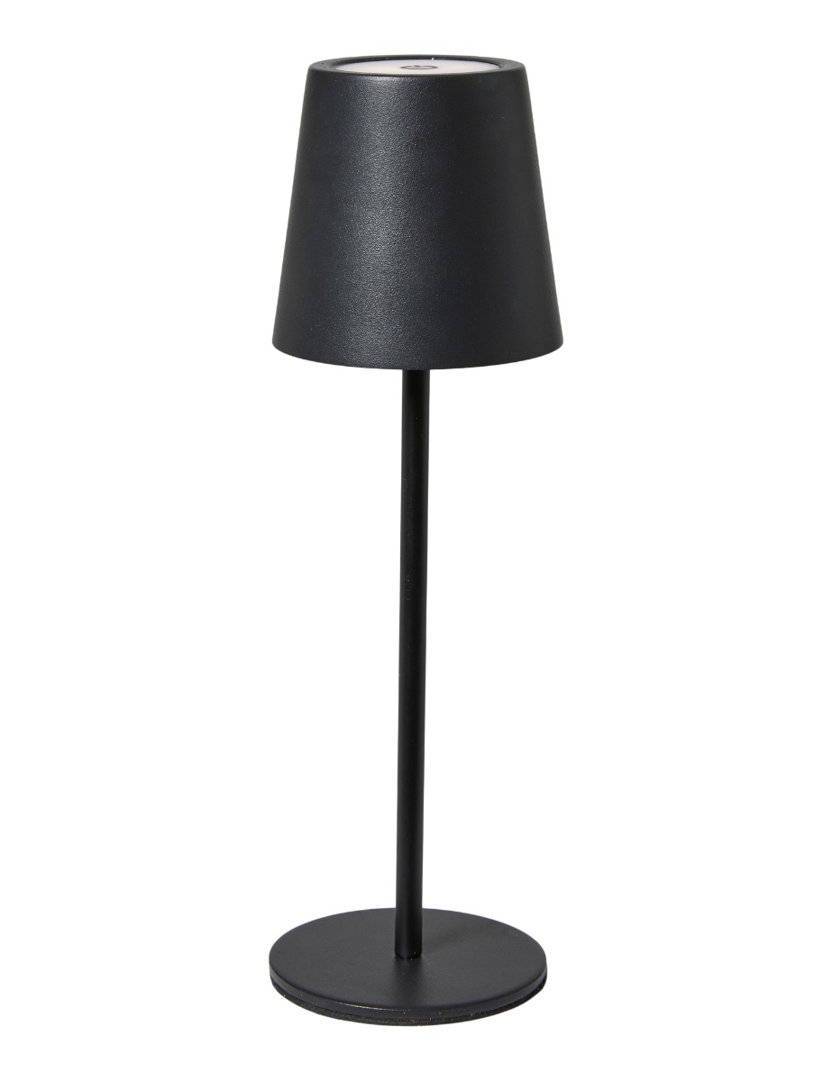 DACORE Bordlampe genopladelig med touch - sort