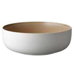 STUDIO ROUND North salatskål 25 cm - mat hvid/mat blå - SKÅLE & FADE