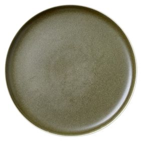 STUDIO ROUND North middagstallerken 27 cm - mat hvid/blank grøn - STEL