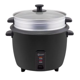 Riskoger med steamer 1000 watt 2,8 liter - sort - ØVRIGE