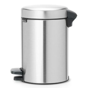 BRABANTIA Pedalspand newclon 5 liter - mat stål - AFFALDSSPANDE