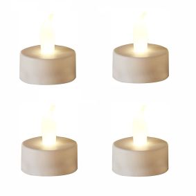 Fyrfadslys i varmhvid 4 stk. - LED LYS