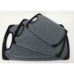 Skærebræt grå plast - 31,5 x 20 cm - SKÆREBRÆTTER