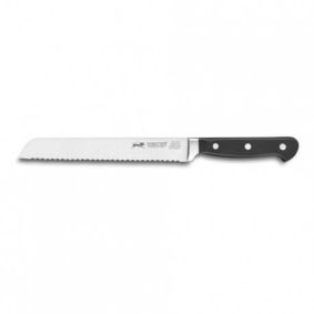 LION SABATIER Pluton brødkniv stål/sort 20 cm - KØKKENKNIVE
