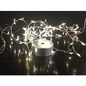 Micro LED klyngelyswire 100 m/remote funktion - DEKORATIONSKÆDER