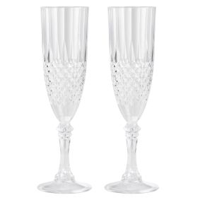 DAY Champagne 25 cl 2 stk klar plast - VINGLAS