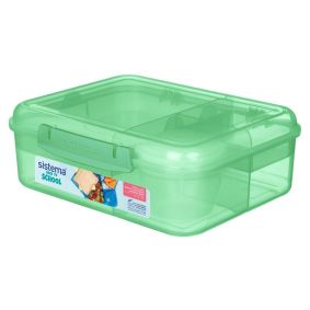 SISTEMA Madkasse bento box lunch 1,65 liter - støvet grøn - MADKASSER & DRIKKEDUNKE