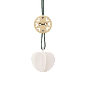 STELTON Nordic tangle ornament i messing & keramik - hjerte - JUL