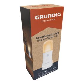GRUNDIG Sensorlampe opladelig - hvid - EL-ARTIKLER