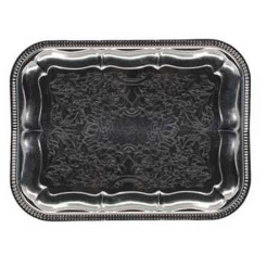 Serveringsfad forkromet - Ø35 cm - 