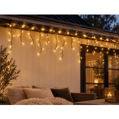DACORE Istapk&aelig;de med 400 LED - 8 meter - dobbelt timer - 
