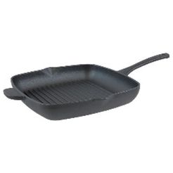 Grillpande i støbejern 29 x 27 cm - sort -