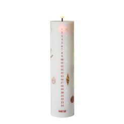 DACORE Kalenderlys med LED, twinkle og fjernbetjening &ndash; &Oslash;5 x 20 cm - 