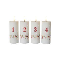DACORE Adventslys med LED, twinkle og fjernbetjening &ndash; &Oslash;5 x 12 cm - 