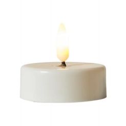 Jumbo fyrfadslys m/3D flamme - 2 stk. - 
