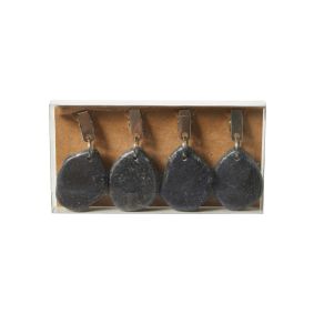 DACORE Dugeklemmer sorte sten - 4 stk - HAVEN