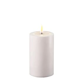 Bloklys m/3D flamme genopladelige - H 12,5 cm - JUL
