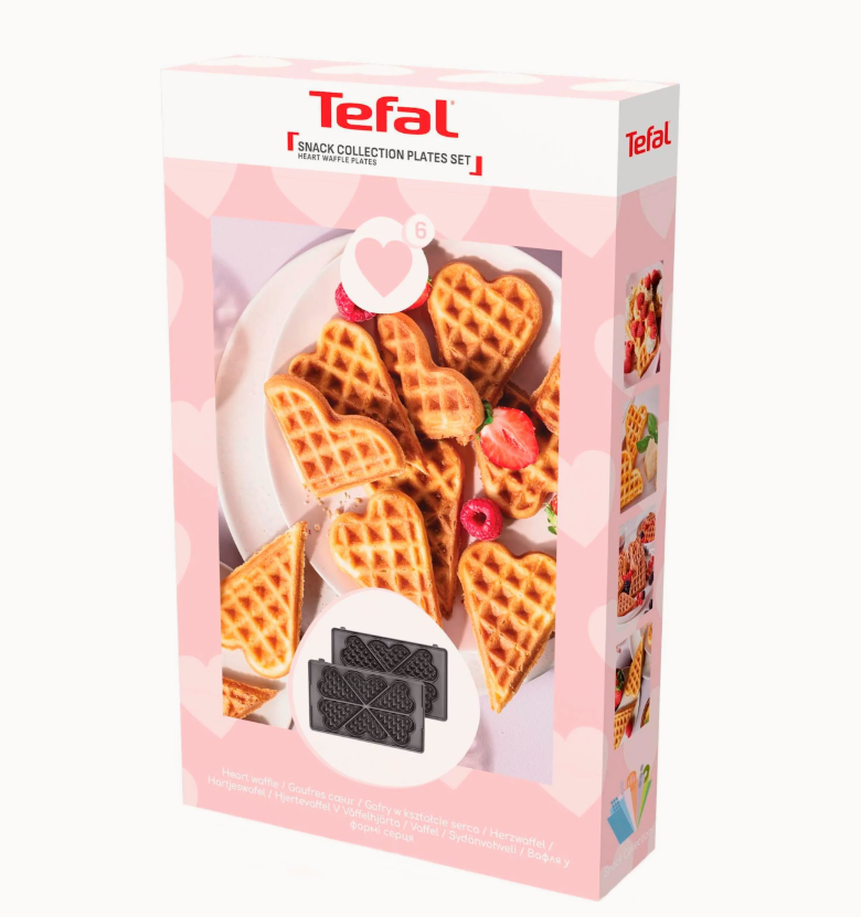 TEFAL Snack collection plader hjertevafler - nr. 6