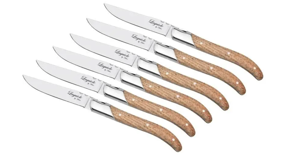 LAGUIOLE BY HAWS Steakknive 6 stk - egetræ