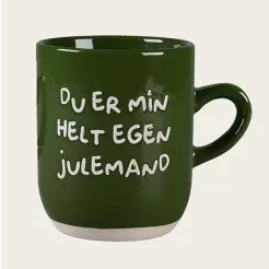 DET GAMLE APOTEK Julekrus "Du er min helt egen julemand" - grøn - 