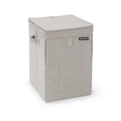 BRABANTIA Stabelbar vasketøjsboks 35 liter - grå - 