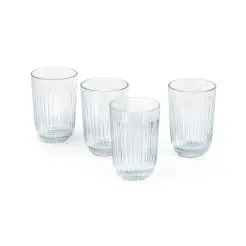KÄHLER  Hammershøi vandglas 37 cl klar 4 stk. - klar - 
