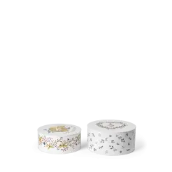 ROSENDAHL Grand cru cottage opbevaringsdåse 2 stk. - hvid m. deko lav - 