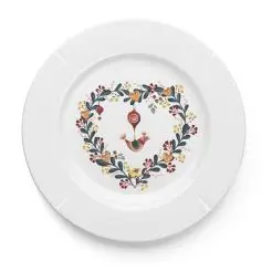 ROSENDAHL Grand cru cottage tallerken Ø19.5 cm - hvid m. deko - 