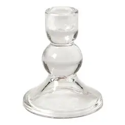 DACORE Lysestage i glas H10,5 cm - klar - 