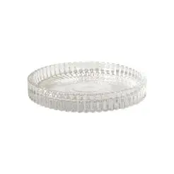 DACORE Glasplade til bloklys Ø9,8 cm - klar - 