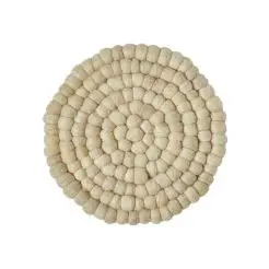 DACORE Bordskåner minidots  Ø20 cm - natur - 