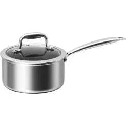 Hybrid kasserolle stål m/keramisk belægning - 1,5 liter - 
