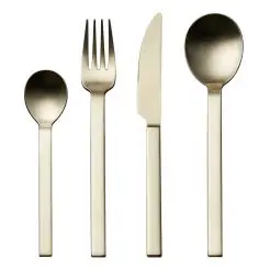 STUDIO ROUND Storm bestiksæt 16 dele - honey - 