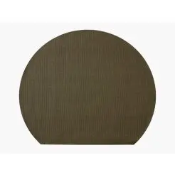 STUDIO ROUND Dækkeservietter 4 stk vendbar 43x36 cm - grøn/sand - 