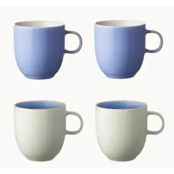 STUDIO ROUND North krus 33 cl blå mix - 4 stk - 