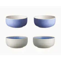 STUDIO ROUND North skål 11 cm blå mix - 4 stk - 