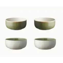 STUDIO ROUND North skål 11 cm grøn mix - 4 stk - 