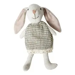 DACORE Kanin siddende pige sand/grøn - 25 cm - 