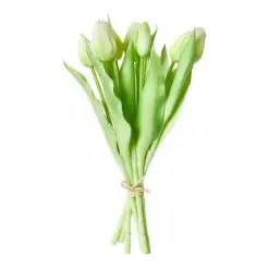 DACORE Tulipan buket 7 stk 31 cm - hvid - 