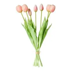 DACORE Tulipan buket 7 stk 39 cm- rosa - 