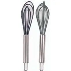 Silikone piskeris 14,8x2,7 cm m/stålhåndtag - grå - 