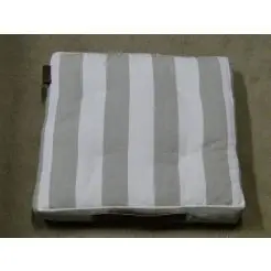 DACORE Boxhynde m/læder håntag - sand stribet - 