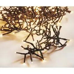 Klyngelyskæde 7,2 m 1152 LED varmhvid m/ remote function - 