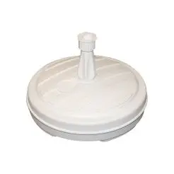 EDA Parasolfod rund plast 13 liter - hvid - 