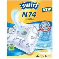 SWIRL Støvsugerpose N74 4 stk + 1 filter - EL