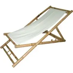 BAMBUS Liggestol med kanvas  Forventet på lager igen foråret 2026 - 