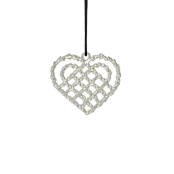 ROSENDAHL Karen blixen flettet julehjerte forsølvet H7 cm - 