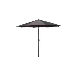 HOFFMANN Alu parasol sevilla Ø3m m/tilt - grå - 